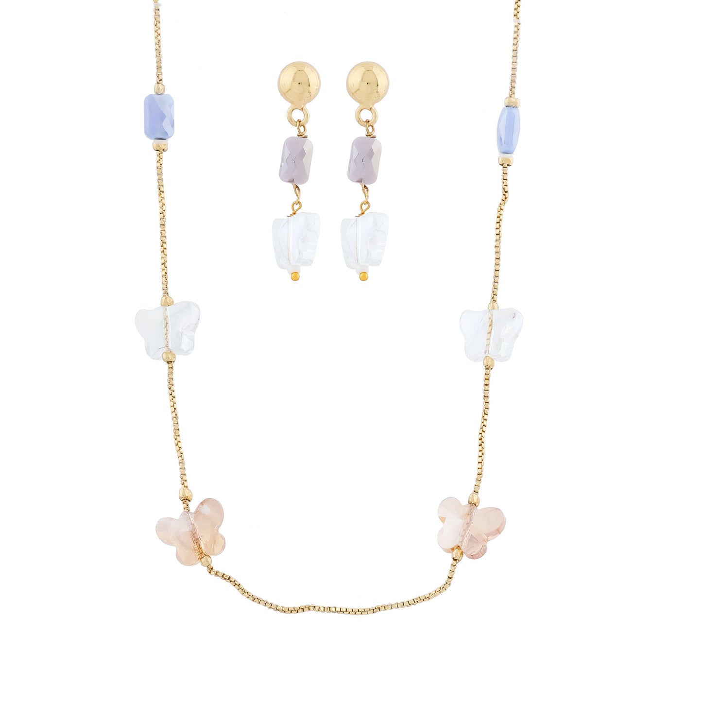 Butterfly Crystal Mala Set