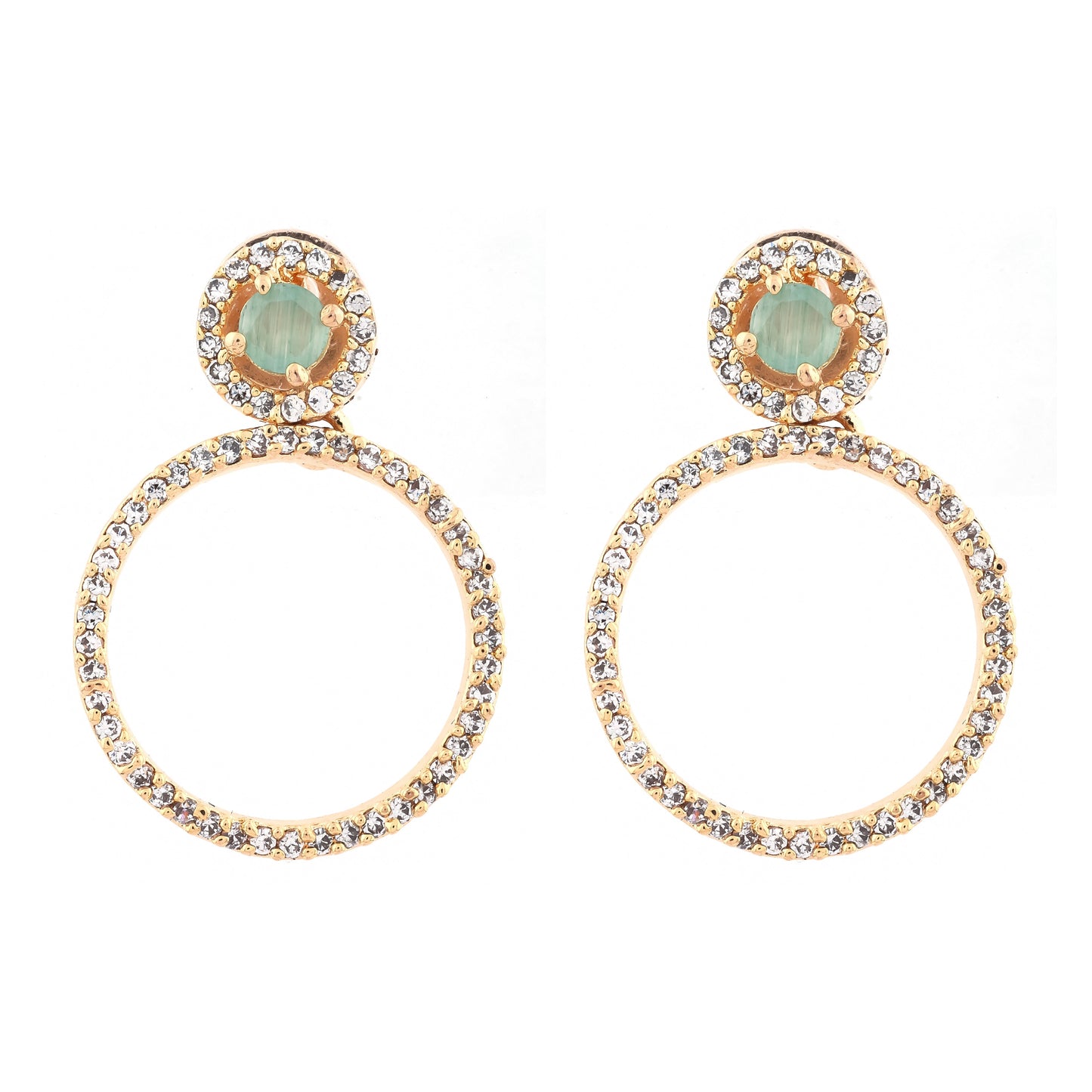 Golden Halo Hoop Earrings