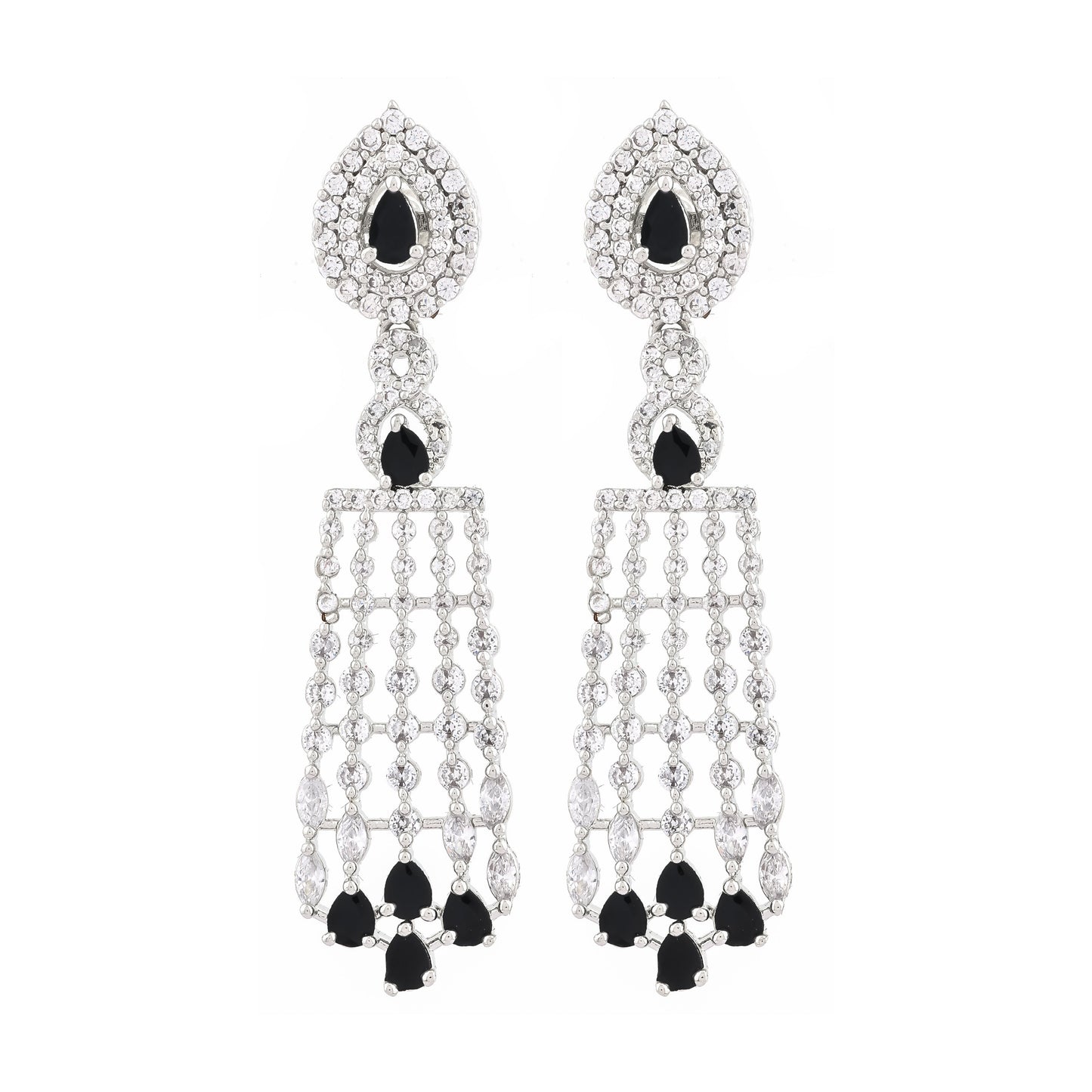 Midnight Cascade Drop Earrings