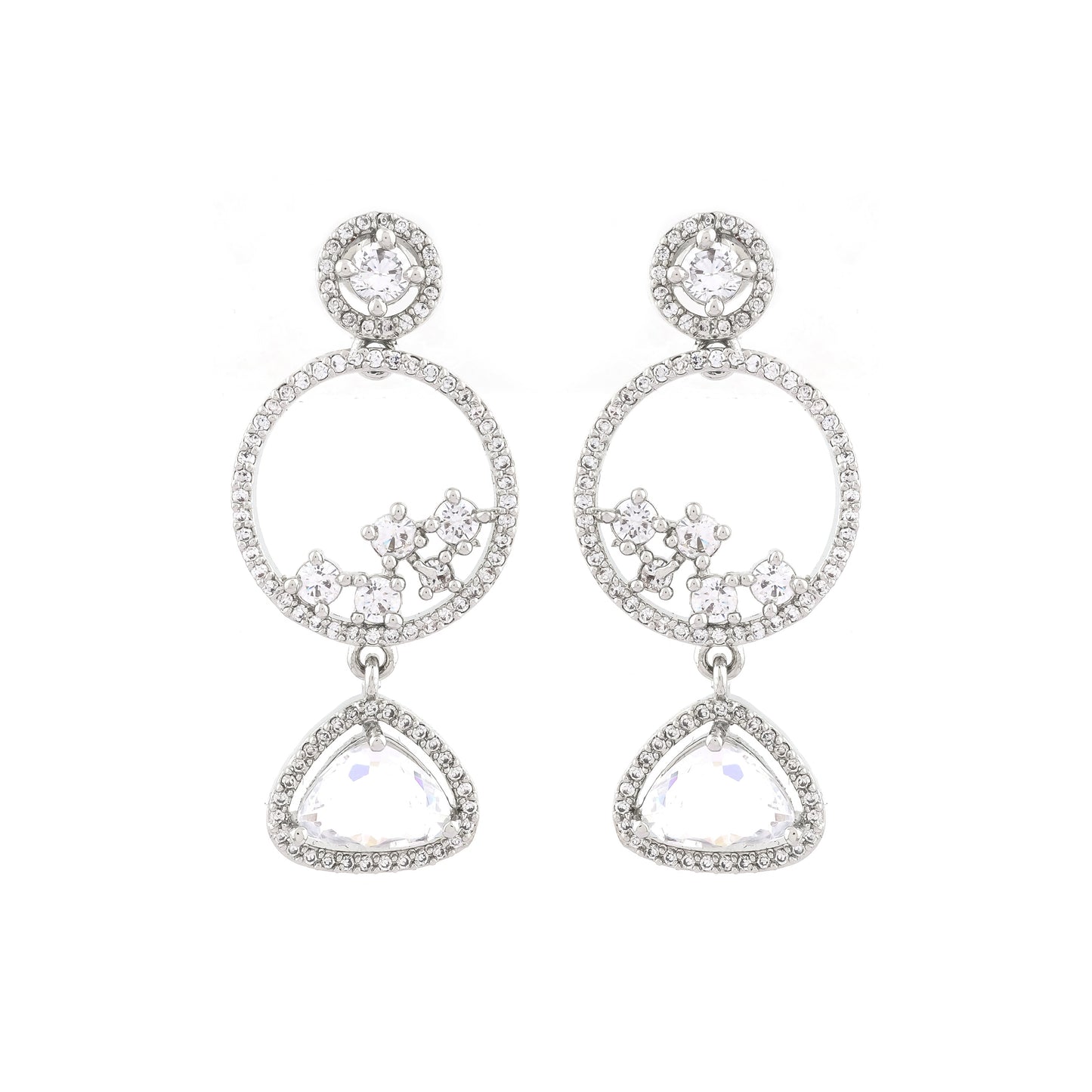 Celestial Halo Drop Earrings