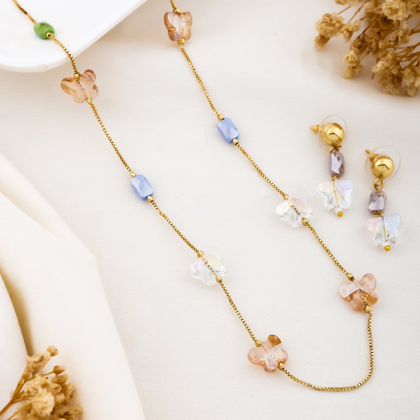 Butterfly Crystal Mala Set