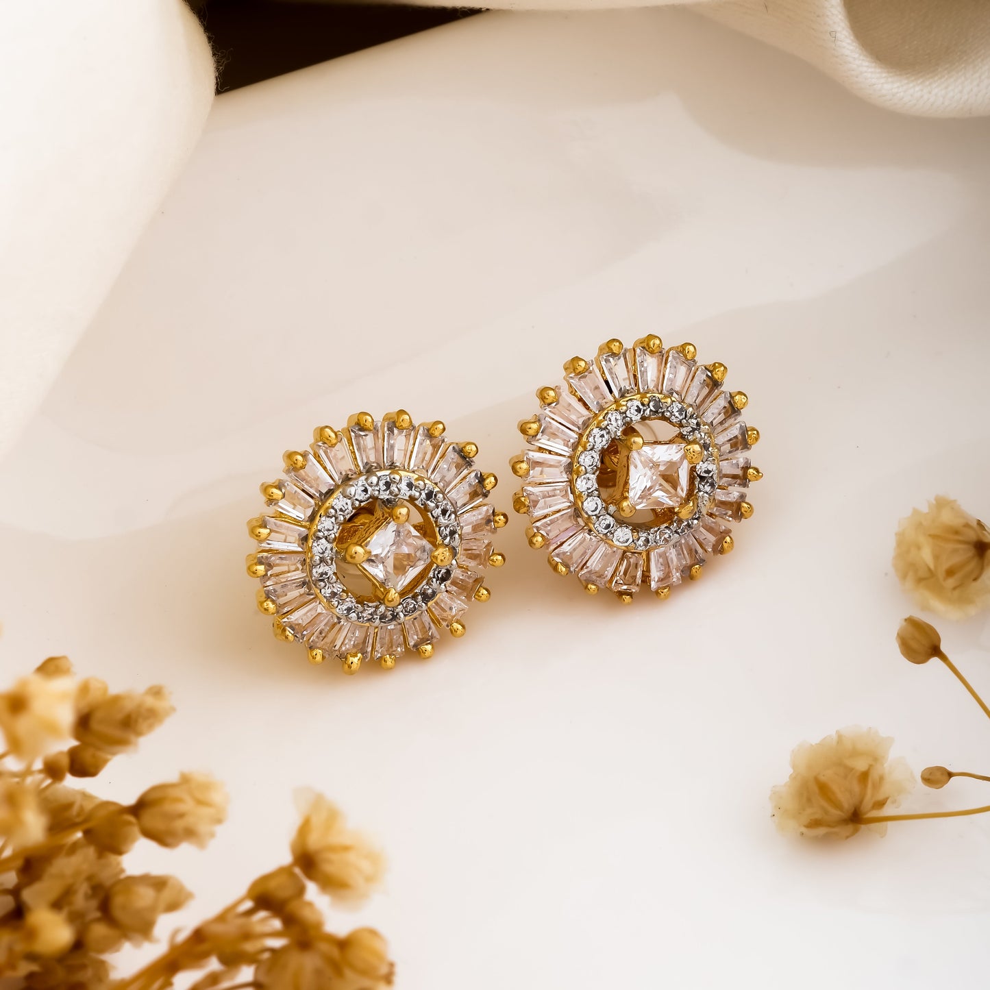 Ethereal Radiance Stud Earrings