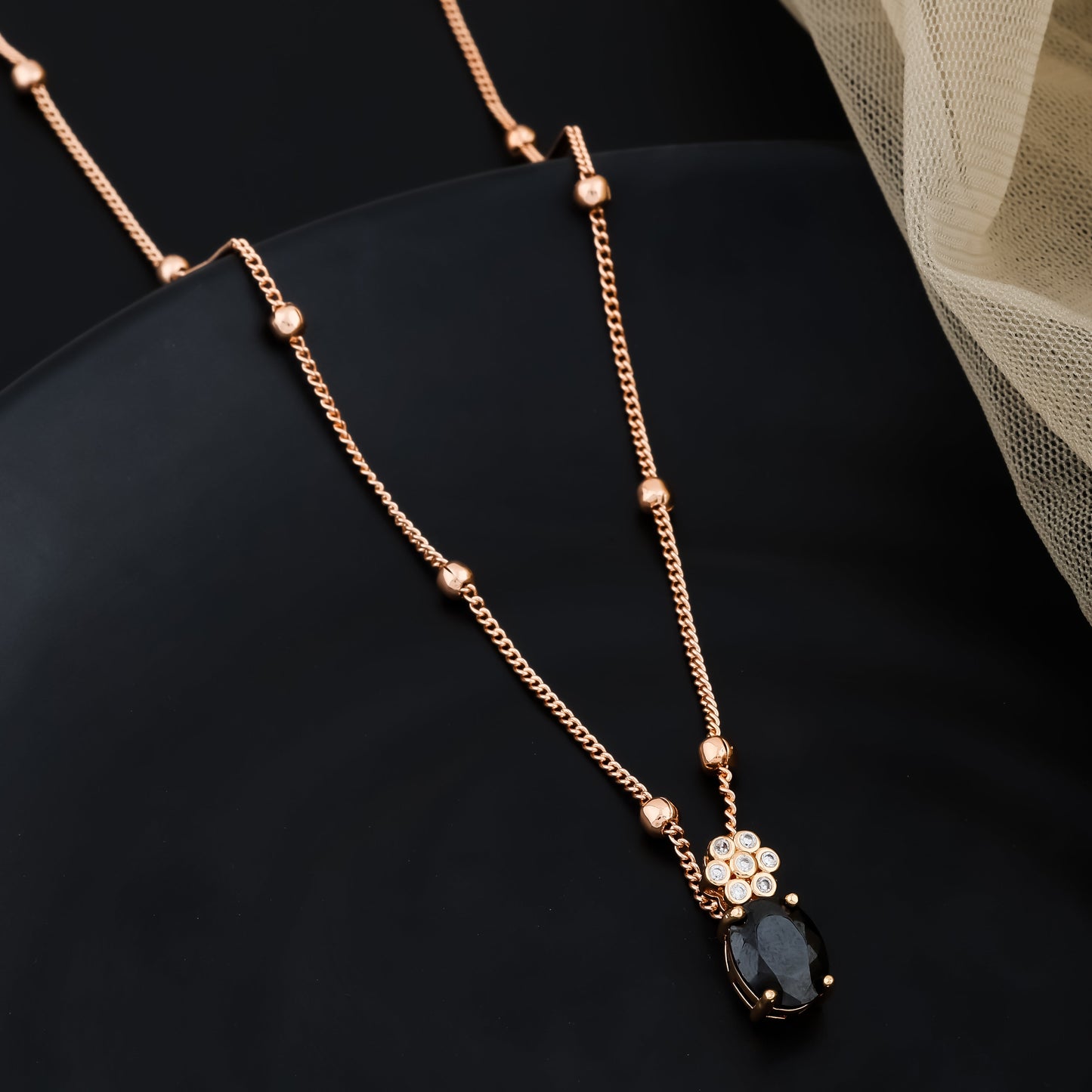 Onyx Oval Necklace