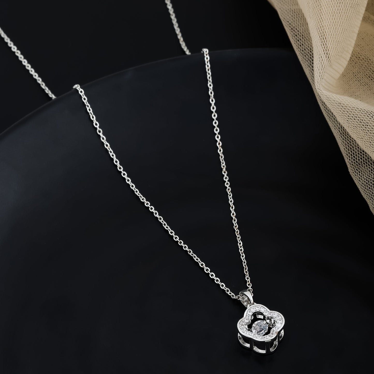 Crystal Clover Necklace