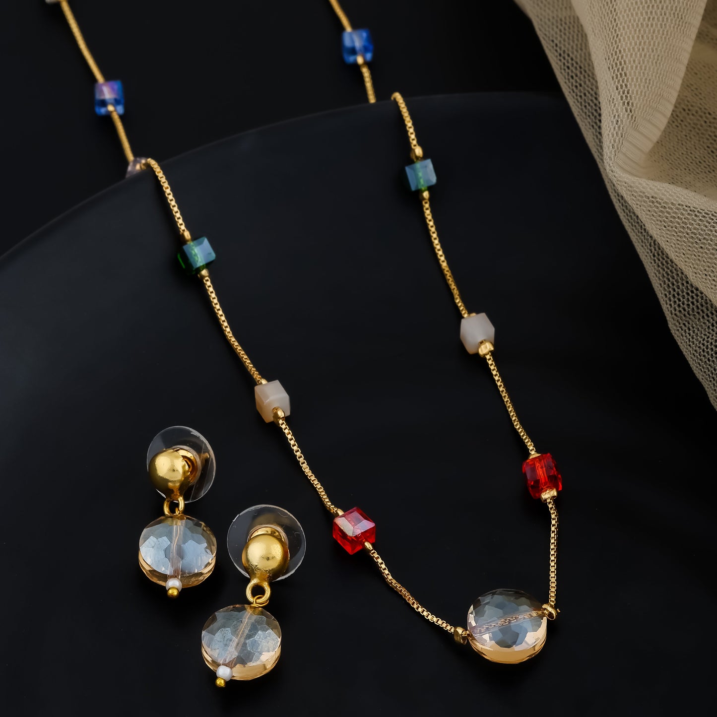 Crystal Cube Mala Set