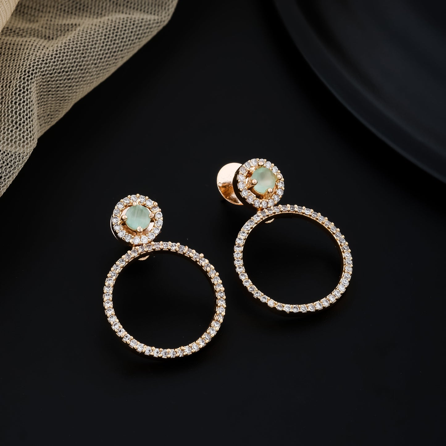 Golden Halo Hoop Earrings