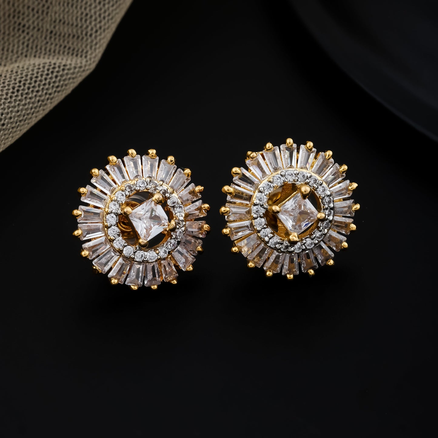 Ethereal Radiance Stud Earrings