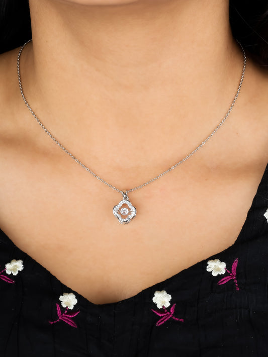 Crystal Clover Necklace
