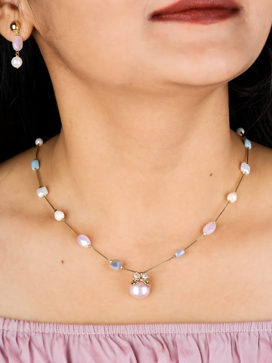 Pastel Crystal Beaded Mala Set