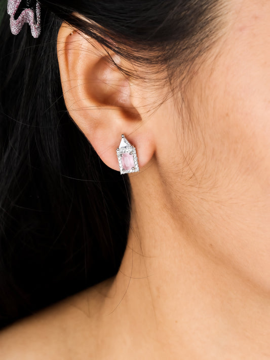 Pink Elegance Stud Earrings