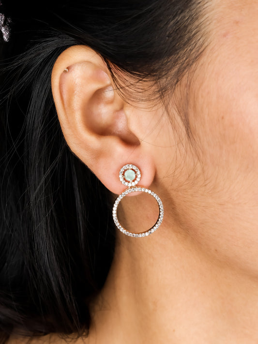 Golden Halo Hoop Earrings