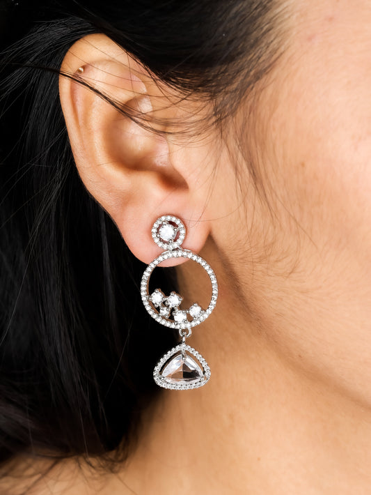 Celestial Halo Drop Earrings