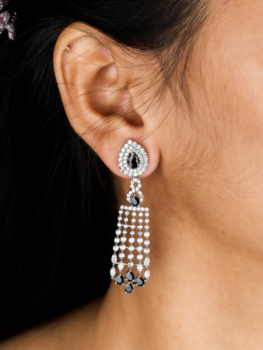 Midnight Cascade Drop Earrings