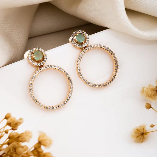 Golden Halo Hoop Earrings